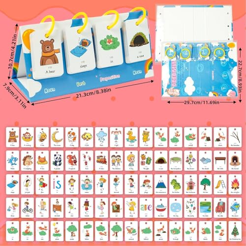 Tarjetas flash de aprendizaje para la escuela infantil: material didáctico de 78 cartas 2