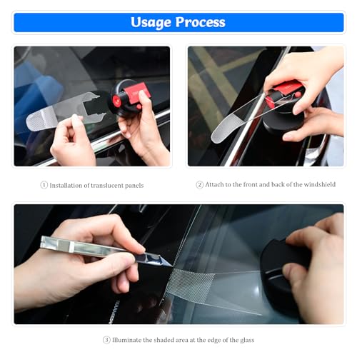 Image of Gomake Window Film Cutting Light Professional Window Tinting Cutting-Edge Precision Lighting Tool for PPF, Paint Protection Film Installation Bubble Removal (Not Included Battery)