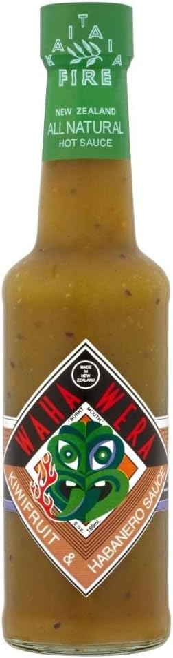 Kaitaia Fire Waha Wera Kiwifruit & Habanero Sauce (150ml) - Pack of 6