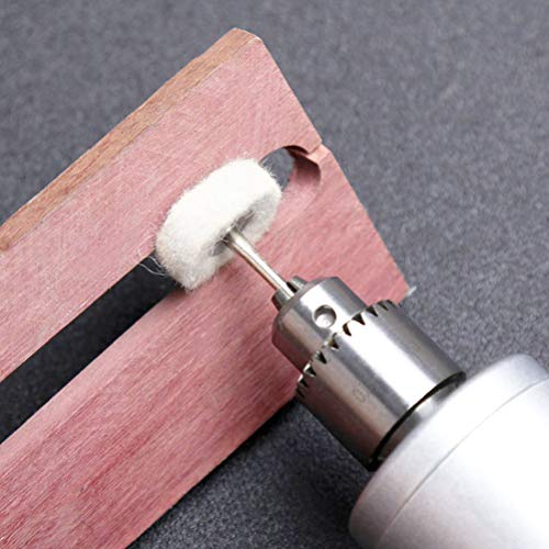 Yesallwas 100PCS Polishing Kit for Dremel Polishing heads Wool Felt Buffing Kit Polishing Wheel for Dremel Rotary Tool Accessories 1/8" Shank for Glass Jewelry Metal Stone Polishing - Image 2