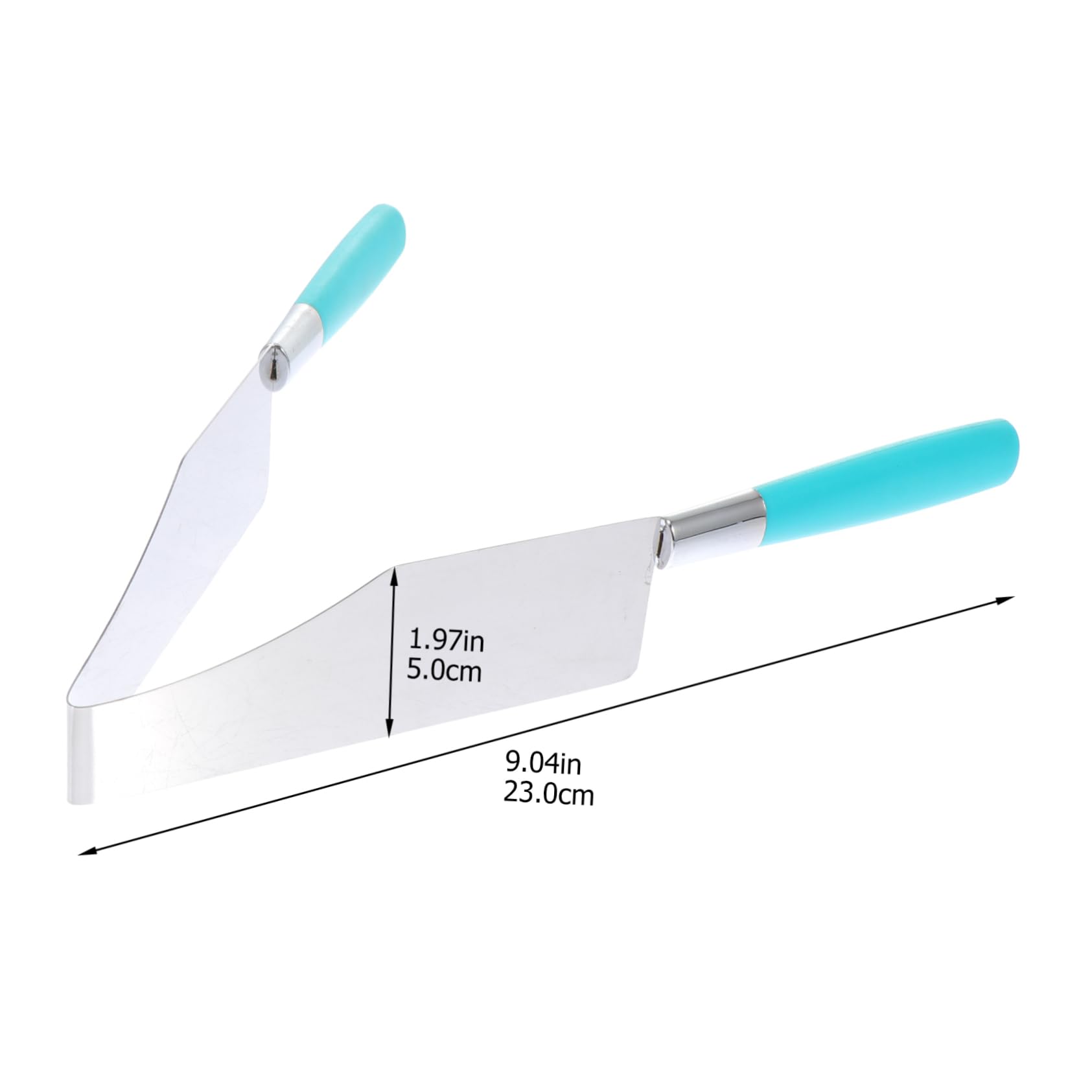 Hemobllo 2Pcs Stainless Steel Cake Cutting Tools with Ergonomic Handle Creative Dessert Tongs for Various for Weddings and Outdoor Events