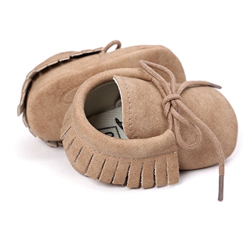 Rvrovic 43225-4218 Baby Boys Girls Moccasins Soft Sole Tassels Prewalker Anti-Slip Shoes thumb #4