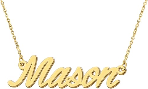 Aoloshow Collar con nombre personalizado con cualquier nombre, joyería para mujer, regalo de dama de honor para nueva mamá