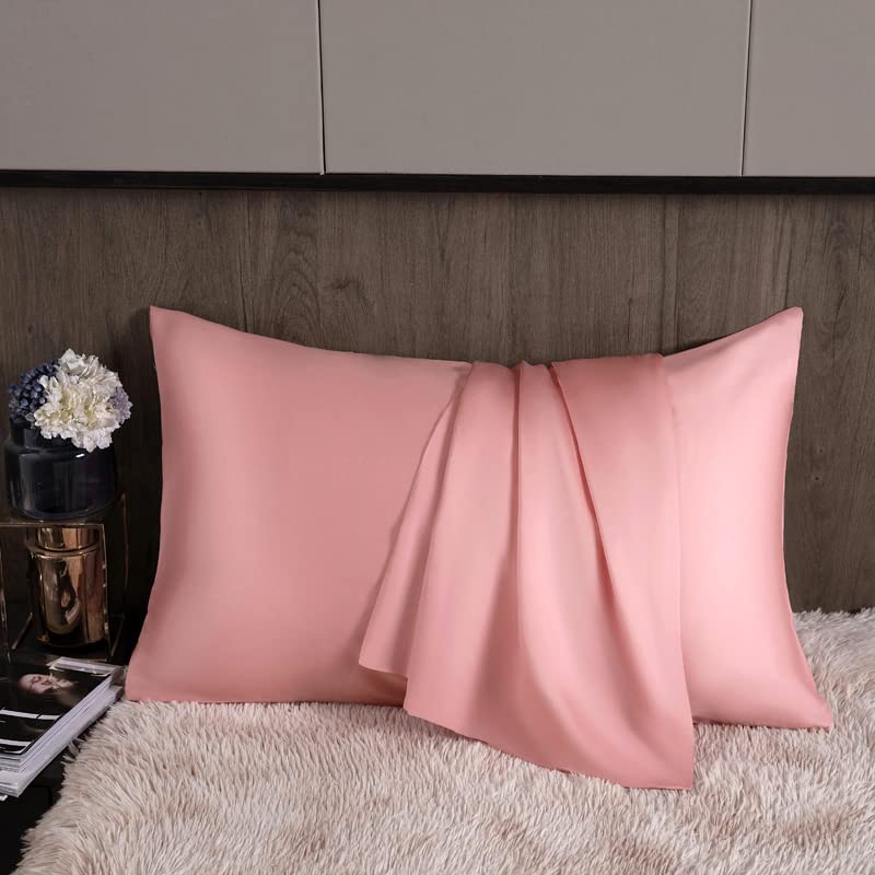 Federa in seta di gelso Federa per cuscino in seta naturale al 100% 40 * 60 cm 50 * 70 cm Federa-Azzurro, 50x90 cm 2 pezzi