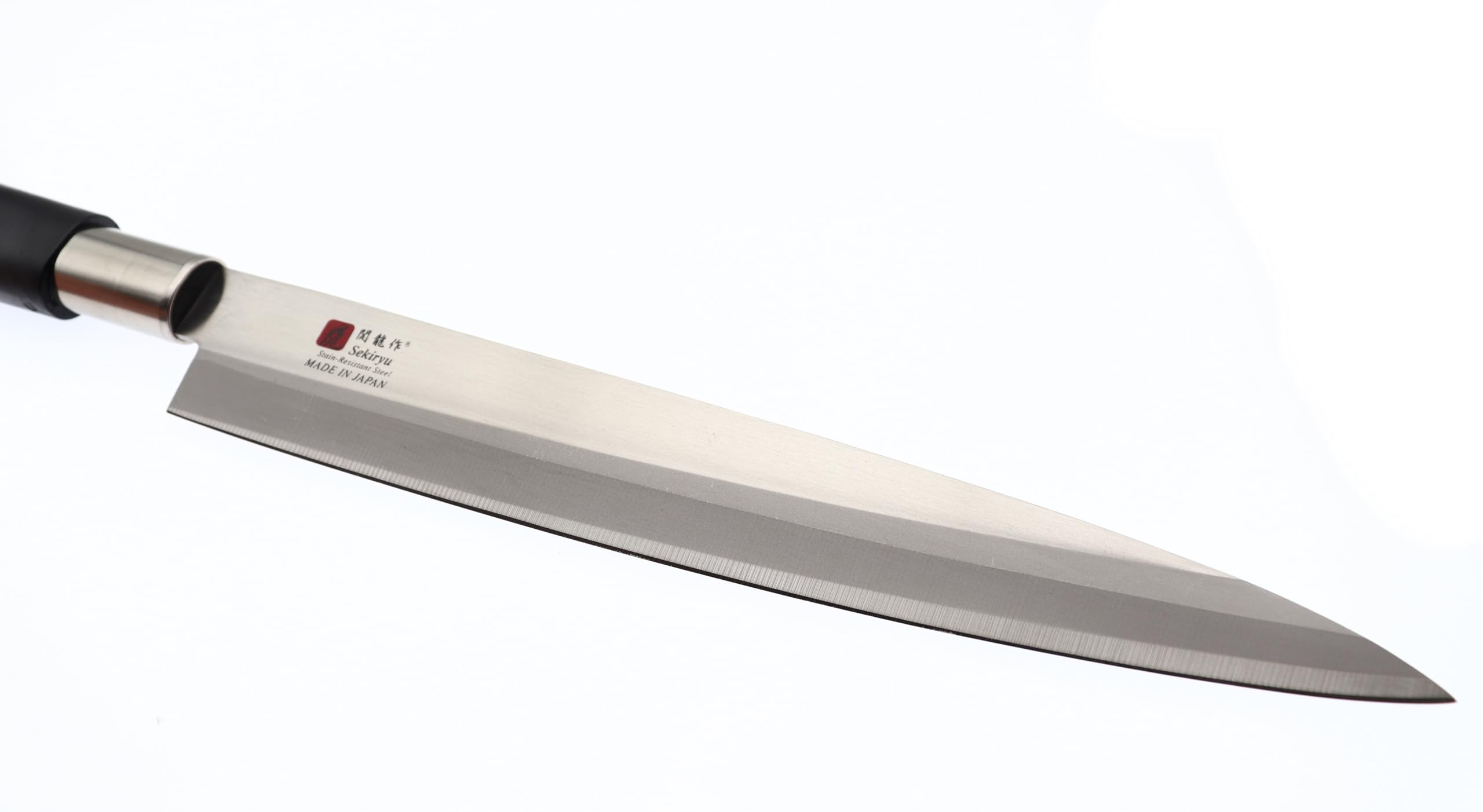 COCKTAIL7 Couteau Japonais Sashimi Yanagiba Lame 210 mm, Couteaux de Cuisine Special Poisson Fabriqué au Japon