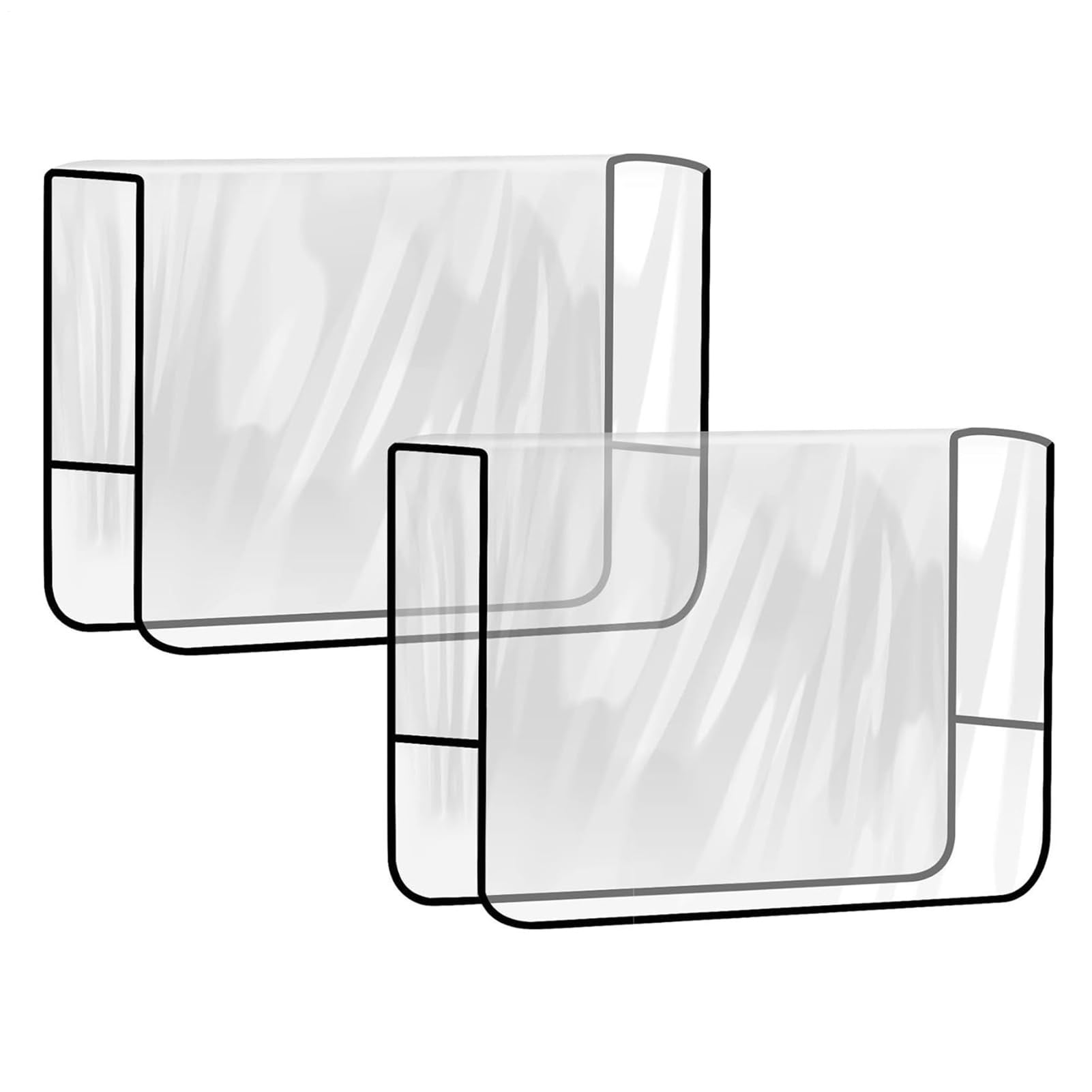 Funda para sillón de salón, 2 piezas cubre respaldo cuadrado para silla de peluquería, revestimiento reforzado para exterior interior sala cinema cocina comedor avión residencia sala banchett