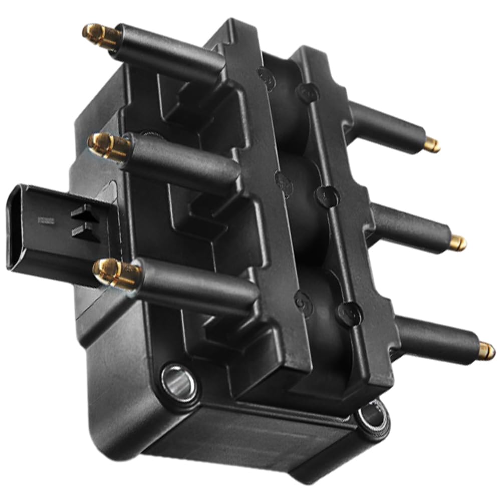 Riloer Paquete de bobinas de encendido, bobina de encendido de 4 pines compatible con Chrysler Town and Country V6 3.3L 2000-2010, 56032520AB