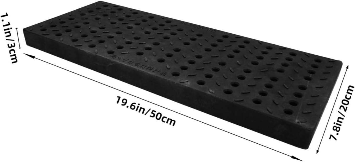 Replaceable Drain Grate Outdoor Sewer Cover Plastic Trench Grate for Kitchen Driveway Drainage and Easy to Install