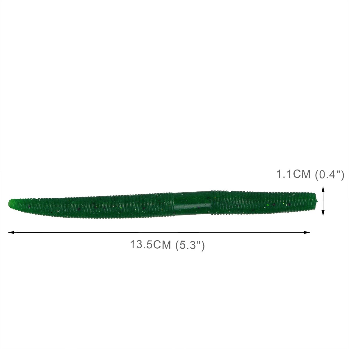 10 Esche Morbide Yoshikawa Rosso-bruno – Worm 5.5 Pollici Per Drop Shot E Bass Fishing - Foto 2