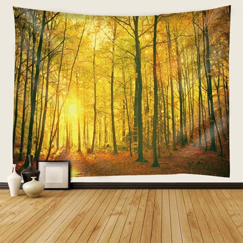 Tenture decoration murale automne grand format 140x210cm salon