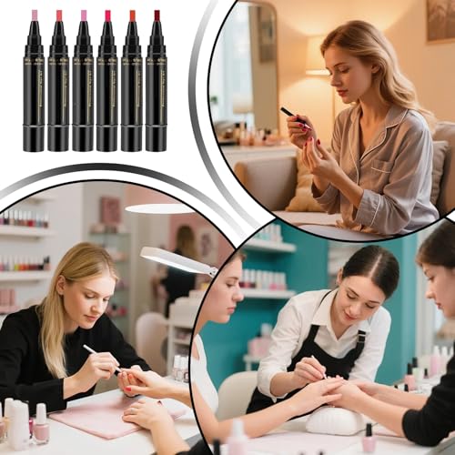 Marqueurs de vernis à ongles (6 pièces) pour manucure à la maison