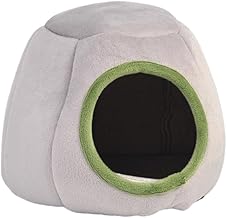 Hamster Chaud lit de Cochon d'Inde, Petit Animal de Compagnie en Peluche à corniche de Cochon de cobaye, Hamster d'hiver cachette de Hamster Maison d'hiver Maison pour Lapins