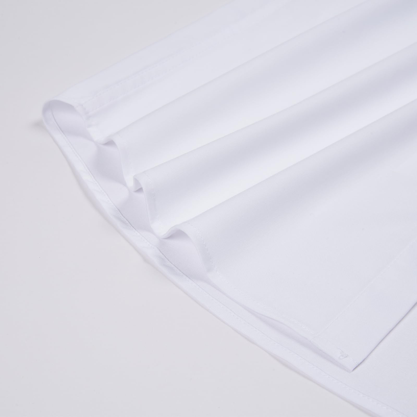 Camicia da uomo elasticizzata, colletto Windsor, polsini francesi, camicia formale a maniche lunghe con colletto rimovibile, tinta unita