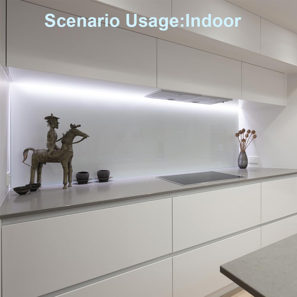 LED-Lichterkette für drinnen und draußen, 7,6 m, weiß, wasserdicht, Lichtschlauch mit Stecker, flexibel verbindbar für Schlafzimmer, Deck, Garten, Weihnachtsdekoration
