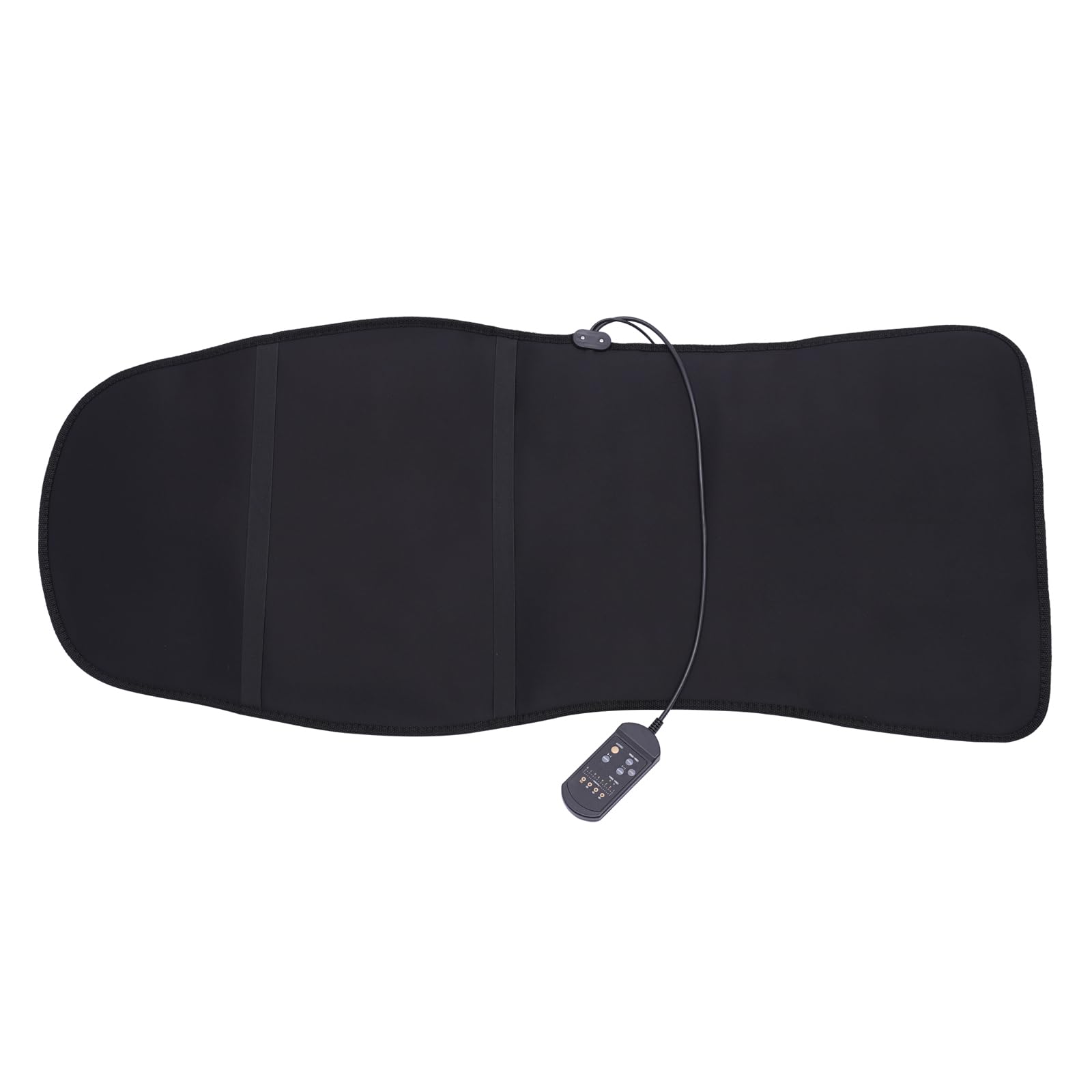 Housse de siège de massage avec fonction de chaleur et de vibration Masseur de dos pliable pour chaises Coussin de massage avec 8 fonctions de massage puissantes pour hommes/femmes/mère/père