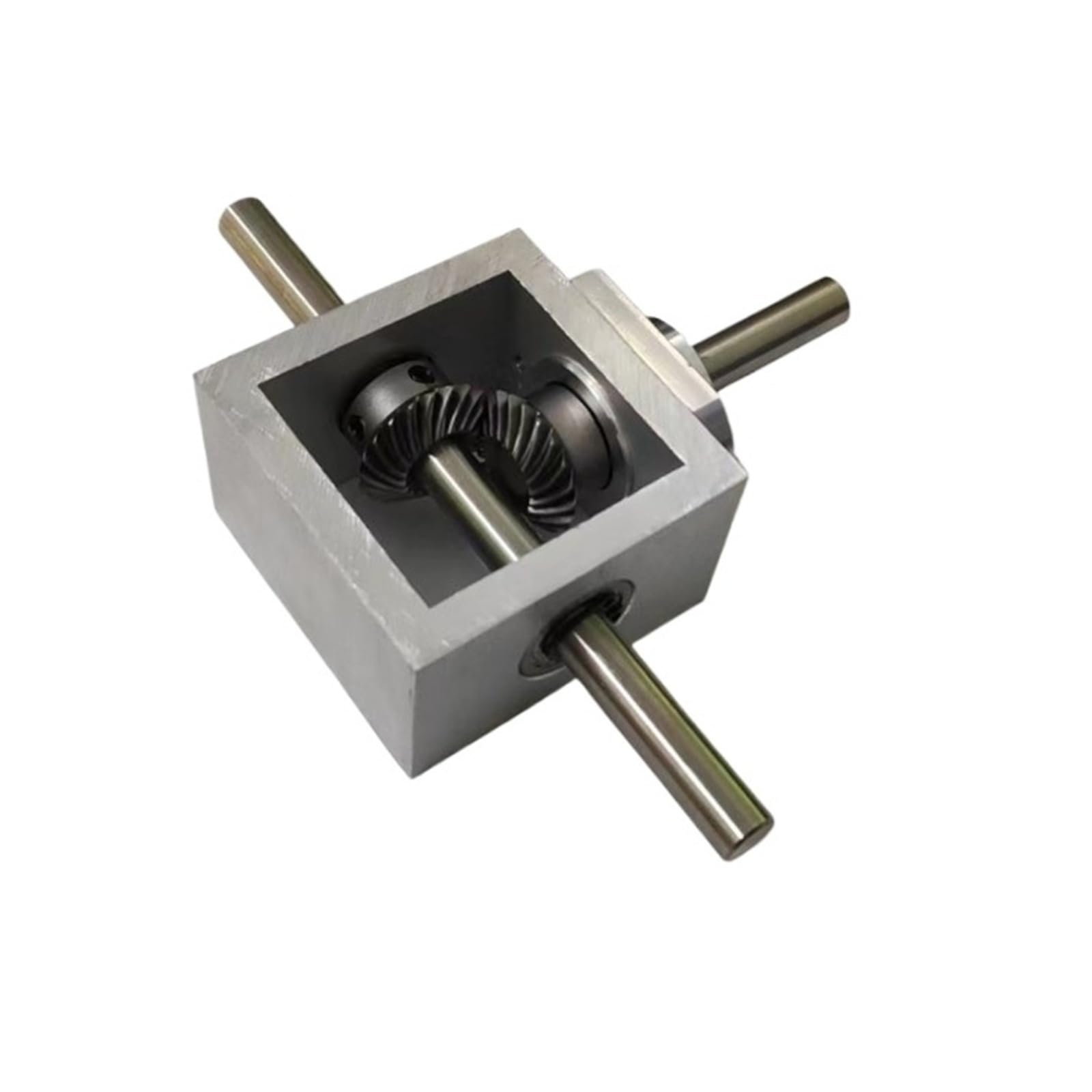 Gearbox 1:1 Small Cross Commutator 90 Degree Transmission Steering Gearbox 8mm Output Shaft Bevel Gear Corner Reducer Steering Direction