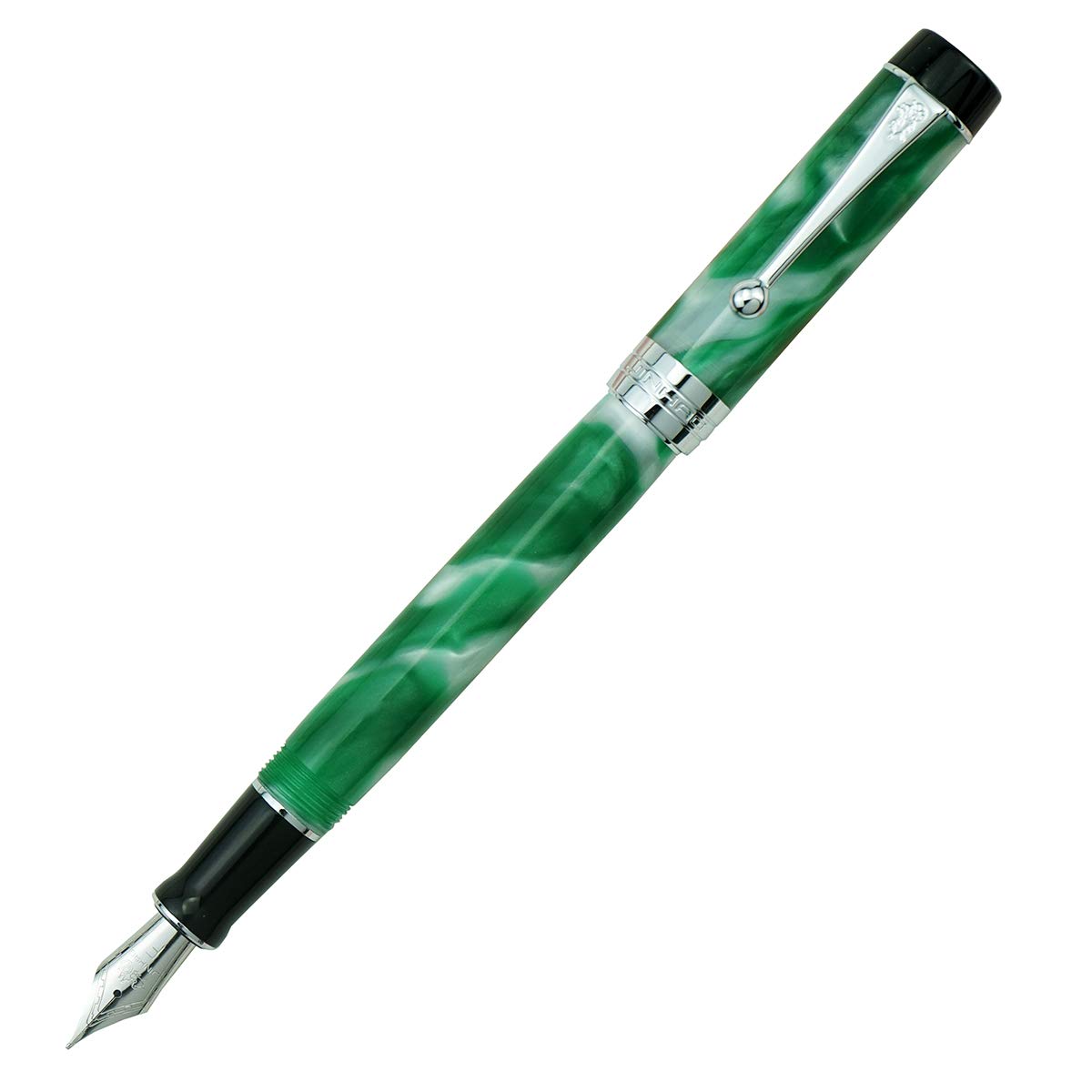 Jinhao 100 Fountain Pen Celluloid Classic Style, #6 Nib Smooth Writing Instrument with Refillable Converter and Pen Case Set โ image 1