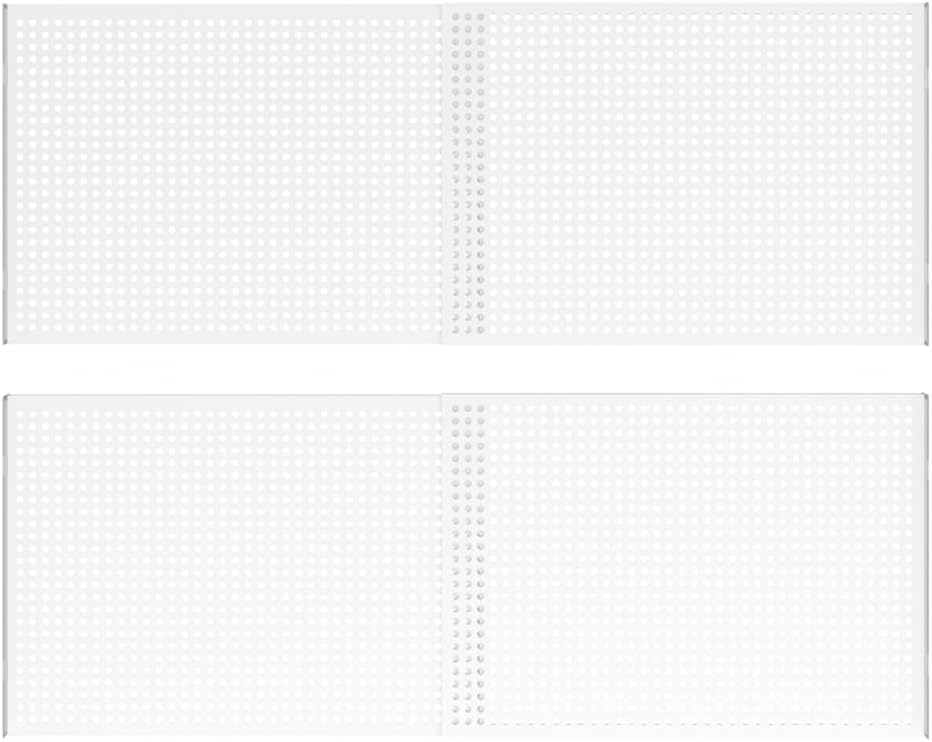 Adjustable Metal Closet Shelves, Heavy Duty Wall Mounted Expandable Tension Shelf Divider for Locker Wardrobe Cupboard (17''-31.5" L; 11.8" W), Set of 2