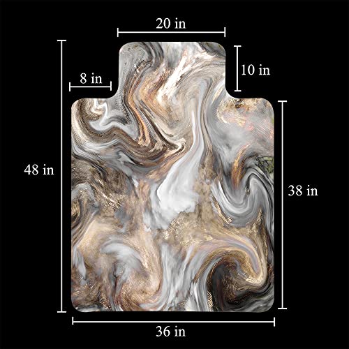 Angeljuan Office Chair Mat For Durable Desk Chair Mat For Hardwood Floor, Sea Turtle , 36 X 48-Inch Multi-Purpose Chair Carpet For Home #TOP3