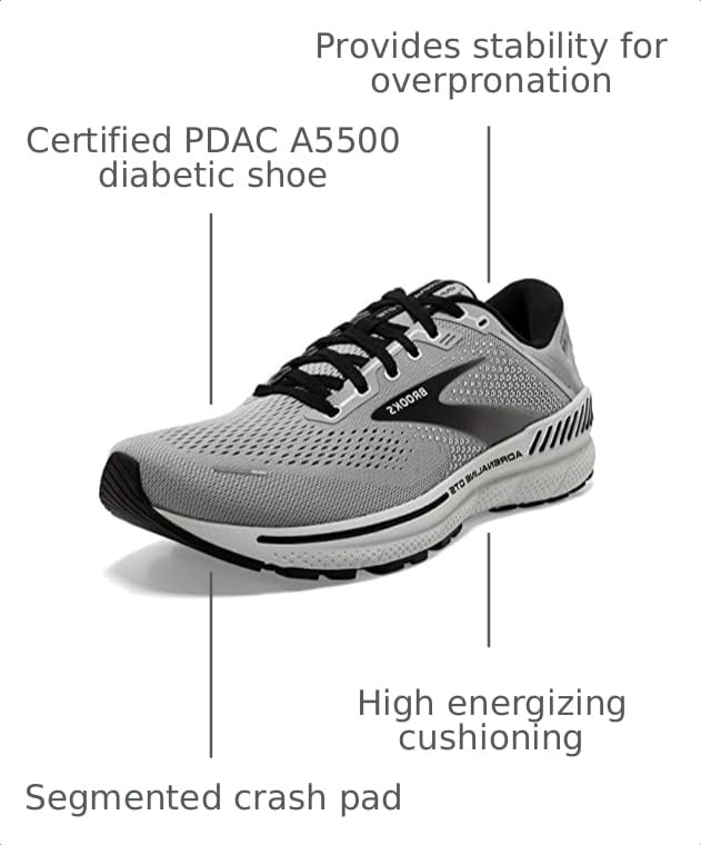 Image of Brooks Men's Adrenaline GTS 22 Supportive Running Shoe