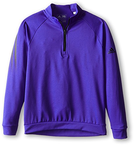 adidas Golf Boy's 3 Stripes 1/2 Zip Shirt