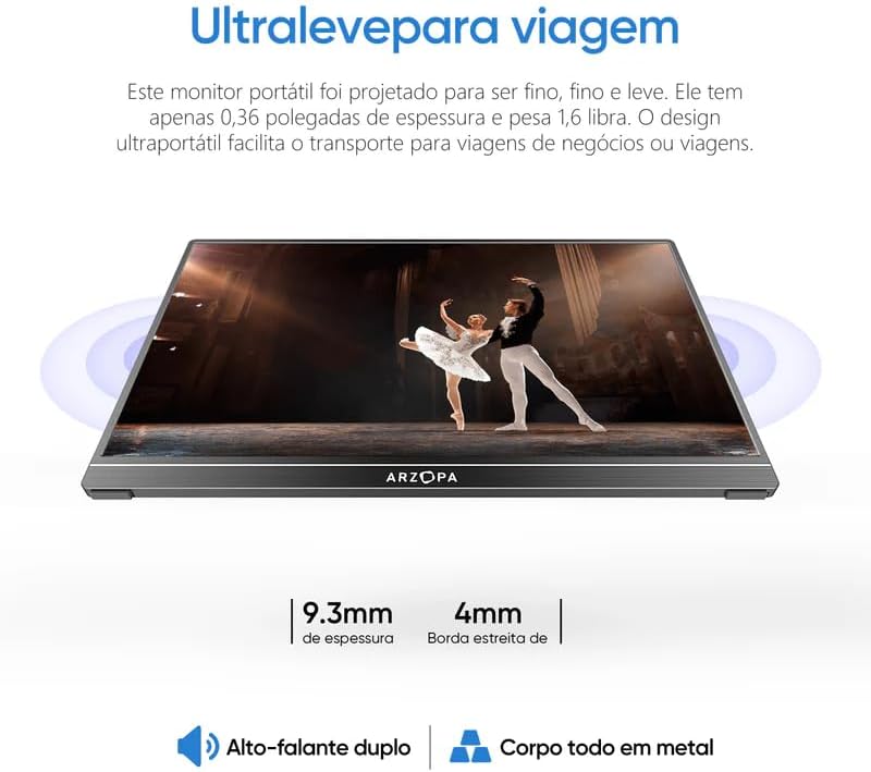 Review Monitor Portátil ARZOPA A1: A Versatilidade Que Seu Setup Merece! 9 51EL2QQy8OL. AC