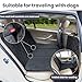 RUYICZB Back Seat Extender for Dogs Truck, Dog Car Seat Cover Hard Bottom, Waterproof Dog Hammock Backseat Cover Pet Protector with Visible Mesh Window for Cars, Trucks, Suvs