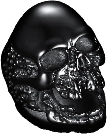 Men's Stainless Steel Gothic Punk Biker Zombie Skull Vintage US Ring Size 7-15