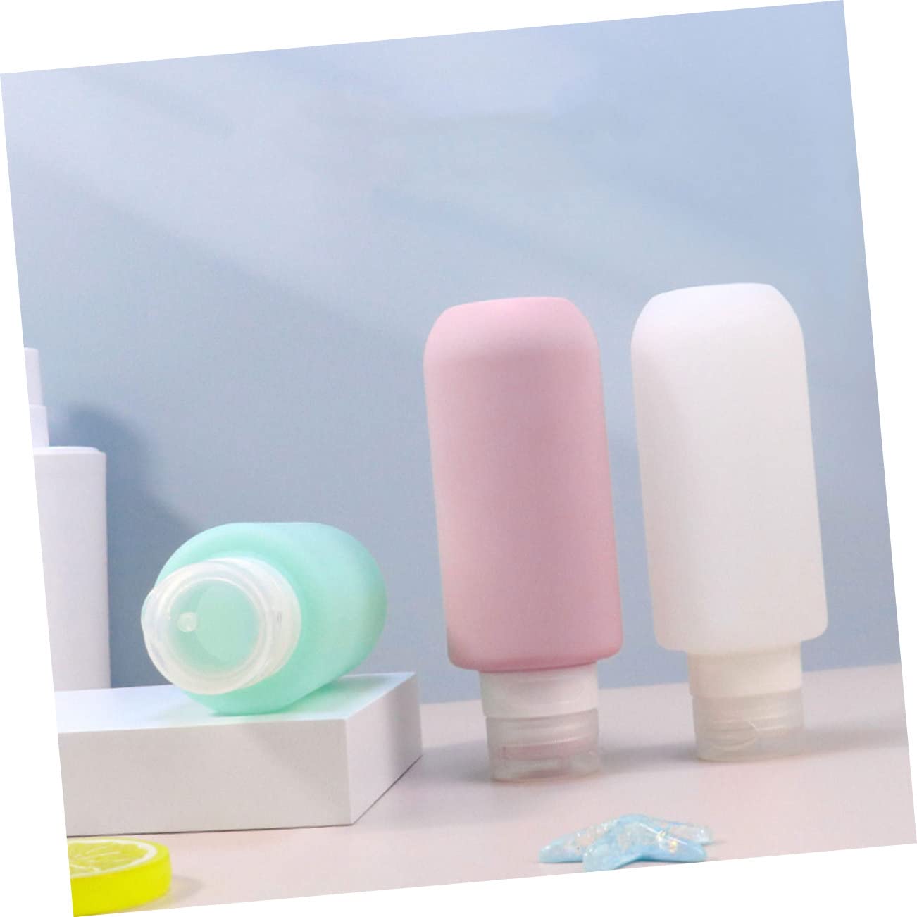 MAGICLULU 3 Set Di Flaconi Per Shampoo Da Viaggio in Silicone Flaconi Da Viaggio A Prova Di Perdite Contenitori Portatili Ricaricabili Per Cosmetici Flaconi Per Lozione 100 Ml 2 Pezzi * 3