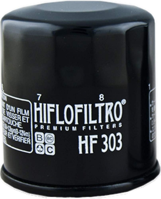 Hiflofiltro HF303 黑色高级机油滤清器