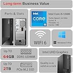 Lenovo ThinkCentre Business Desktop| Intel Core i5 Processor | 32GB RAM | 1TB SSD | Support Upto 3 Monitors | HDMI & USB-C | Ethernet | Wi-Fi | Bluetooth | Keyboard & Mouse| Windows 11 Pro - Image 2