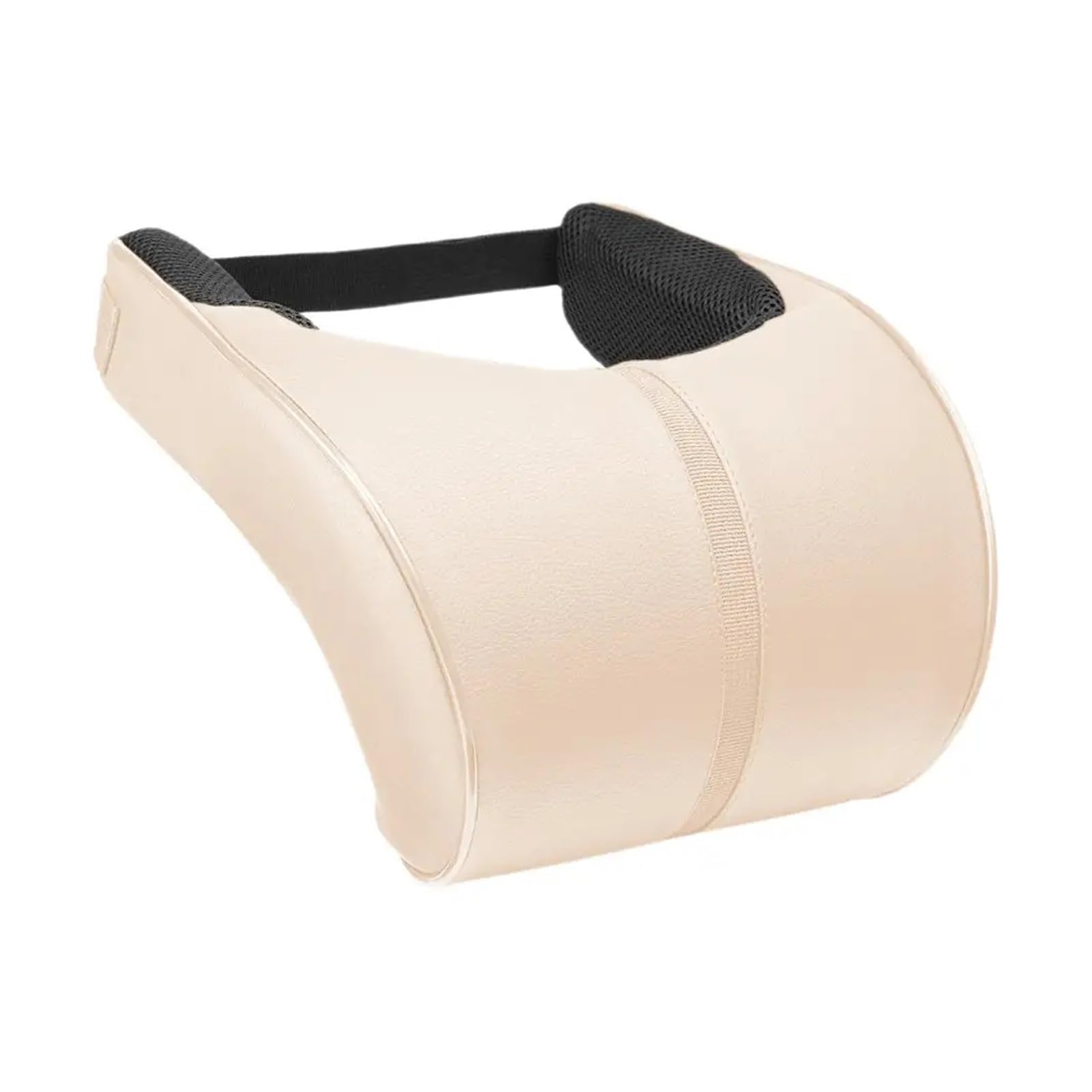 Hviyroi car seat cushion Adjustable Breathable Headrest Memory Cotton Car Cushion Leather Neck Pillow(D)