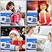 FEENM Electronic Password Piggy Bank Fingerprint Password Lock Mini ATM Money Saving Box Toy Electronic Coin Bank Great Gift Toy for Children Kids (Blue-2)