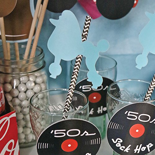 Set de 24 pitillos decorativos de papel miniatura 7