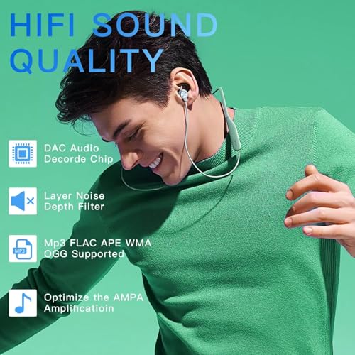 Image of ARVOX 32GB Mini MP3 Music Player with Bluetooth 5.4 & Voice Control Earphones, Video Playback,Pocket-Sized MP3 Player for Music,Voice Recording,FM Radio Expandable Up to 128GB Black