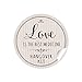 Produktbild 24 Aufkleber LOVE IS THE BEST MEDICINE - HANGOVER KIT Sticker in beige für Gastgeschenke zur Hochzeit für den Tag danach, Für Hochzeiten, Survival Kit, Hochzeitsparty, Geburtstag, Aufkleber 4 cm, matt