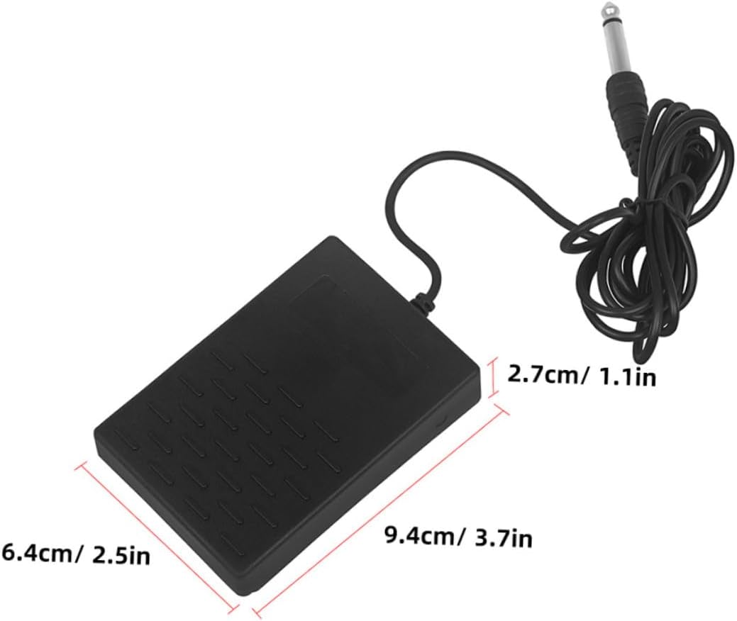 YARNOW Sustain Pedal for Piano Keyboard Non-slip Foot Pedal Compatible with Electronic Keyboards Instrument Accessory for Piano Players Practice Replacement