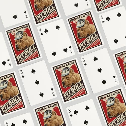 Baraja de cartas Póker Pitbull Retro 52 cartas miniatura 4