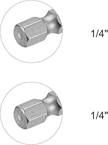 Miniatura 5 de uxcell Juego de 6 brocas de cambio rápido, vástago hexagonal de 14 de pulgada, 0.394 in y 0.512 in, acero CR-V no magnético