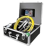 【CAM. CÁMARA AJUSTABLE DE 1000 TVL】: nuestra cámara de inspección de tuberías con 6 LEDs de luz blanca es ajustable y de alta ililuminación. Puede ver videos en vivo fácilmente y admite la grabación de videos e imágenes nítidas en cualquier momento y en cualquier lugar. Además, con la cámara de inspección de drenaje con un ángulo de visión de 145 °, puede ver fácilmente cualquier sistema de tuberías complicado, profundo y difícil de alcanzar.