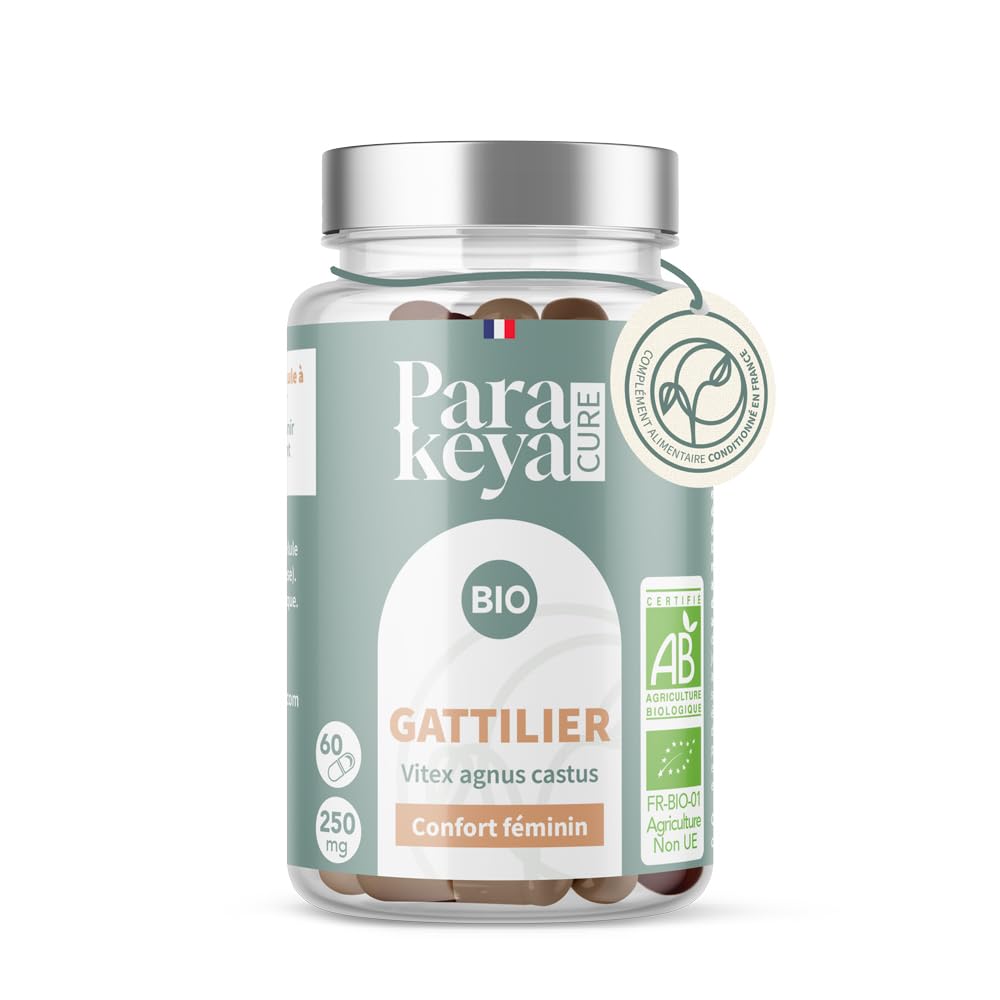 Gattilier Bio 250 mg - 60 gélules - Confort menstruel & équilibre au quotidien - Complément alimentaire