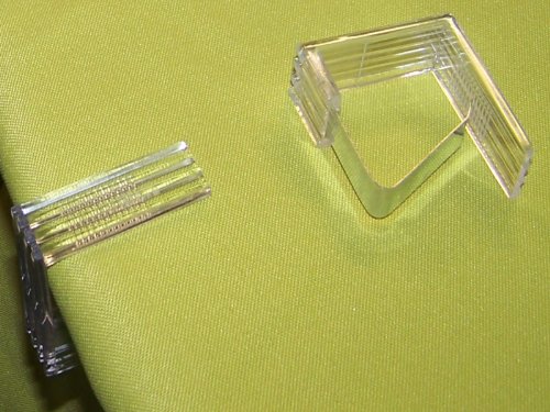 Set di 4 fermatovaglia Semplici Trasparente