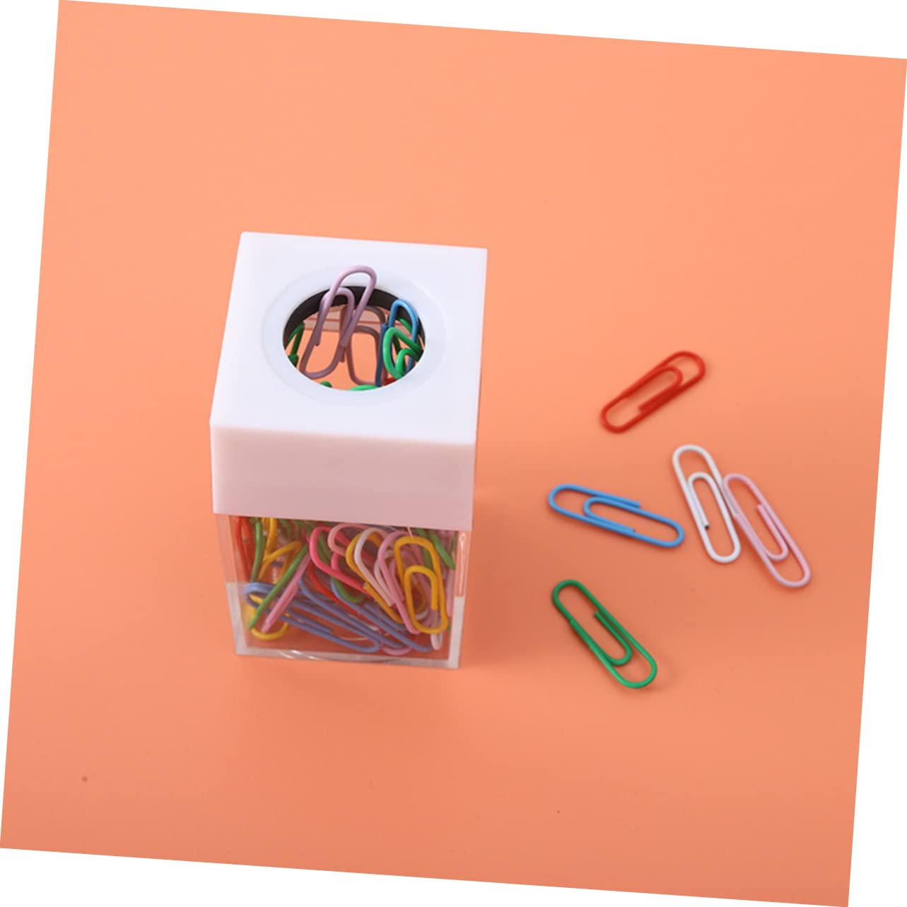 Lurrose 5 Set Di Fermagli Per Carta Portaoggetti Quadrato Per Ufficio 2 Pezzi * 5