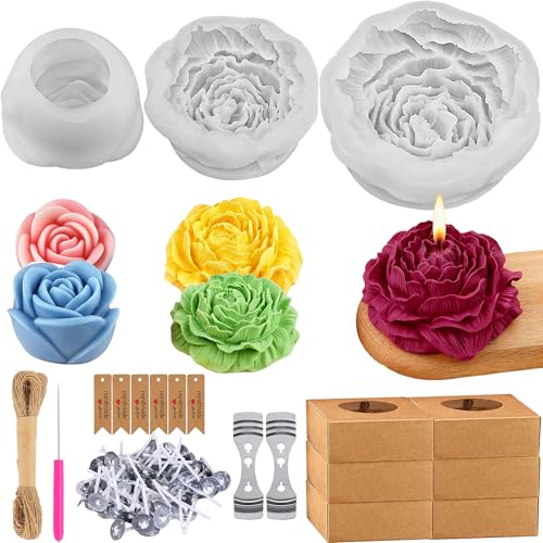 Hiltex 2 PCS Silicone Candle Molds (Vintage)