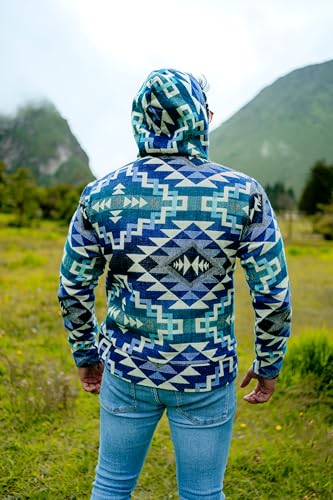 Image of Handmade Alpaca Sweater for Men or Women, Vibrant Colors, Soft and Hypoallergenic, Crafted by Otavalenos Artisans in Ecuador.