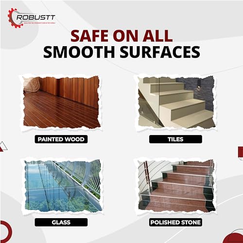 Image of Robustt Anti Skid /AntiSlip 18 Meter 50MM (White) Fall Resistant with PET Material and Solvent Acrylic Adhesive Tape for Slippery Floors, Staircase, Ramps, Indoor, Outdoor Use