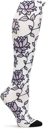 Nurse Mates Calcetines 360 Compresión de 12-14 mmHg Sobre la pantorrilla Soporte cómodo 1 par