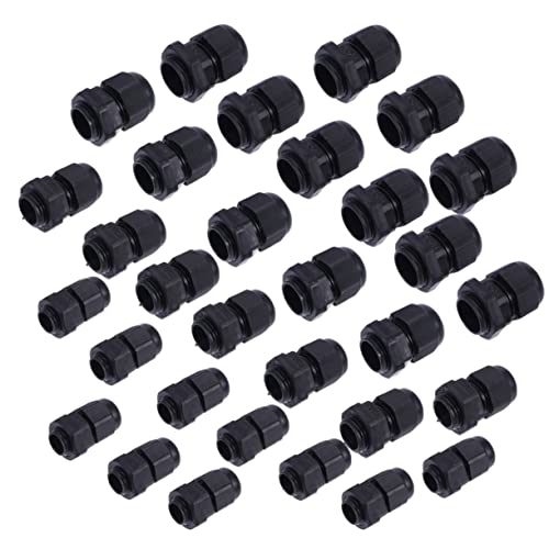 FUNOMOCYA Waterproof Cable Glands 50 Pcs Nylon Glands Joints for Electrical Connections Dustproof