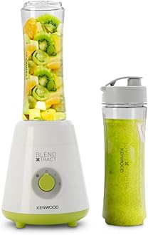 Personal Blender 300W Smoothie Blender/Smoothie Maker with 570ml & 570ml Tritan Smoothie2Go Bottle and Lid, Ice Crush Function ‎SMP060WG