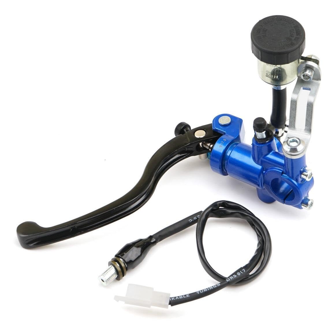 Riderai Left Blue Motorbike Clutch Levers Universal Motocycle Radial Brake Clutch Pump For Master Cylinder Levers Handle 17.5Mm Piston(Left Blue)